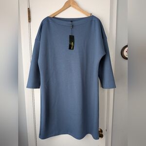 For Cynthia Blue Midi Dress